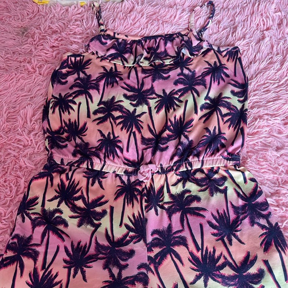 wonder nation pastel tie-dye girls romper.